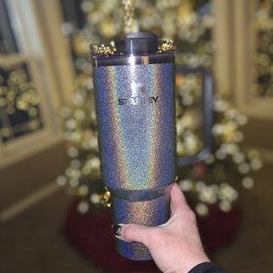 Stanley 40 Oz Midnight Glitz Shimmer Quencher H2.0 FlowState Tumbler
